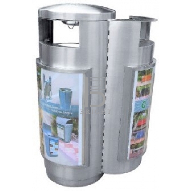 Stainless Steel Advertisement Bin