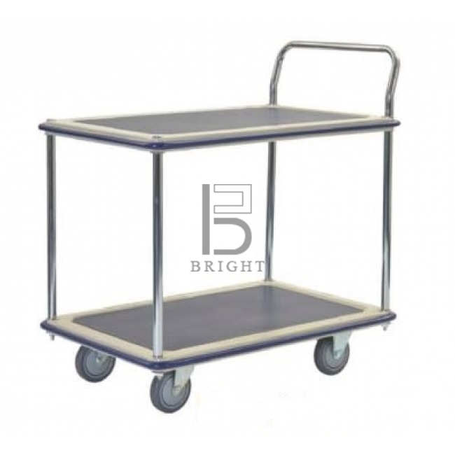 2 Shelf 1 Handle Trolley