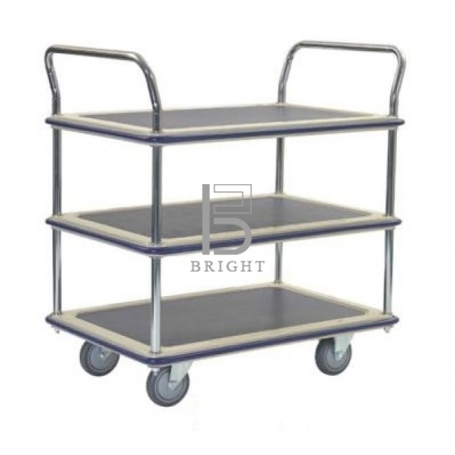 3 Shelf  2 Handle Trolley