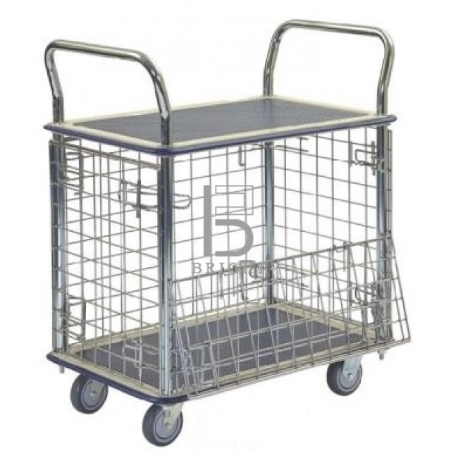 2 Shelf Trolley With Cage