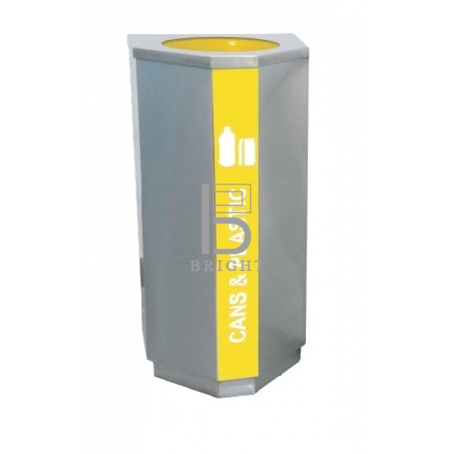 Stainless Steel Recycle Bin c/w Inner Liner