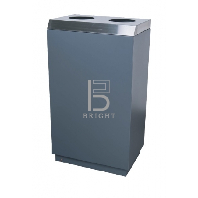 Stainless Steel & Powder Coating Recycle Bin  (2 Compartment)