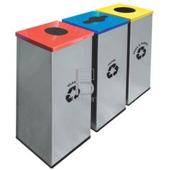 Stainless Steel & Powder Coating Recycle Bin