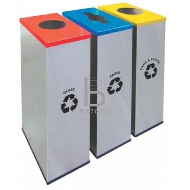 Stainless Steel & Powder Coating Recycle Bin