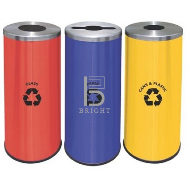 Powder Coating & Stainless Steel Recycle Bin