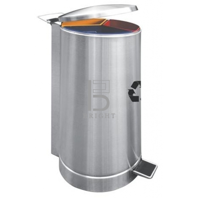 Stainless Steel Recycle Pedal Bin