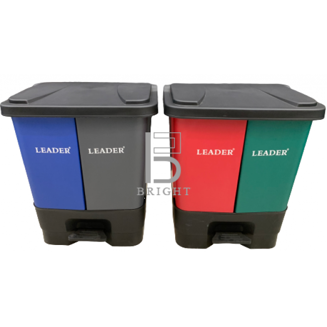 Twin Pedal Bin 60L