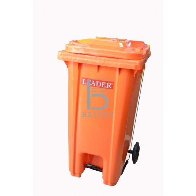 STEP ON BIN | 240L | ORANGE  (1 UNIT LEFT )