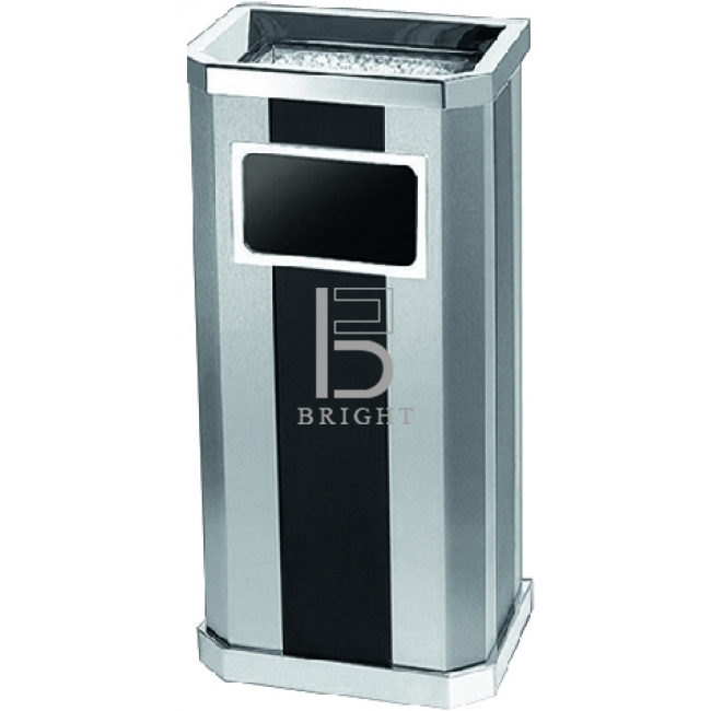 Stainless Steel & Print Coating Bin c/w Ashtray Top