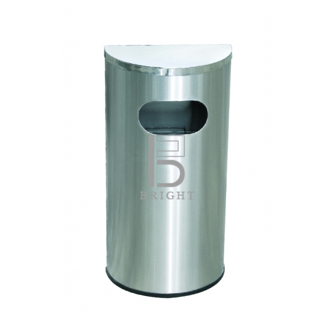 Stainless Steel Semi Round Flat Top Bin