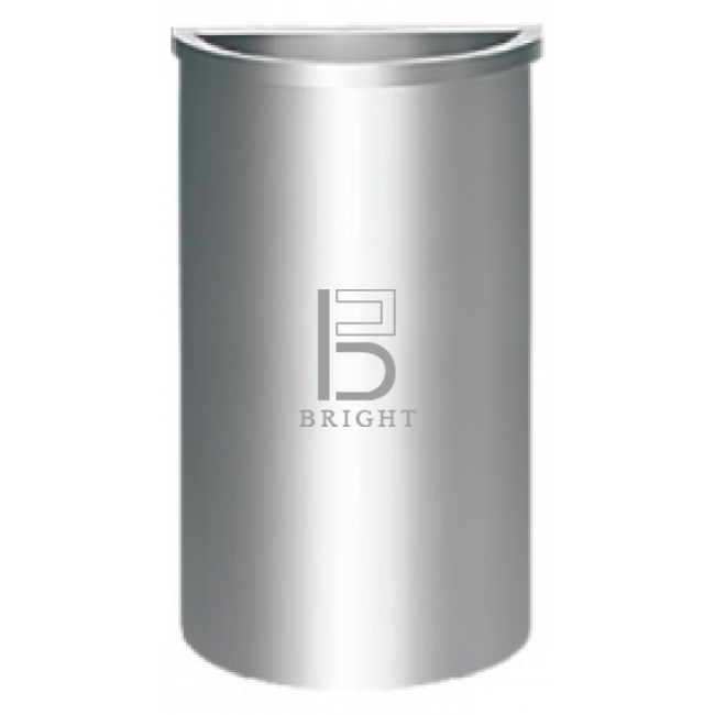 Stainless Steel Semi Round Open Top Bin