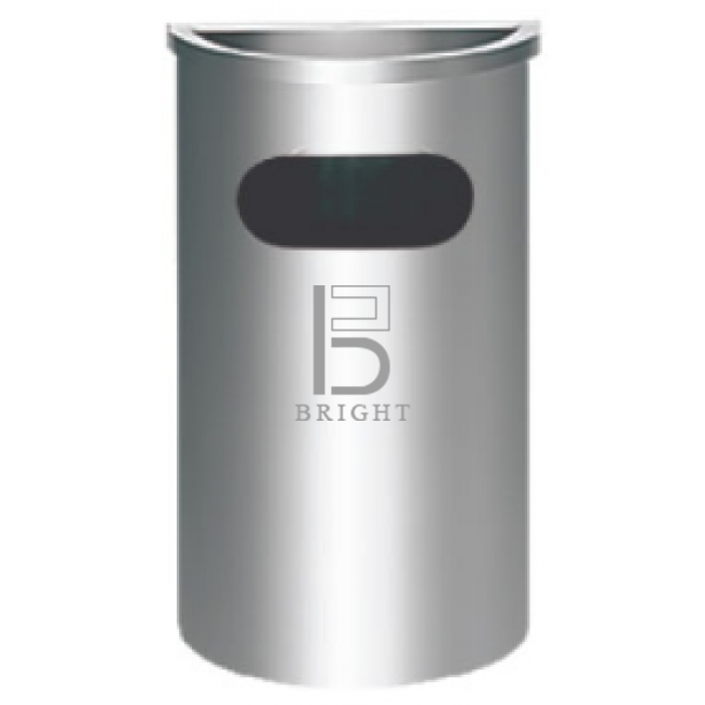 Stainless Steel Semi Round Ashtray Top Bin