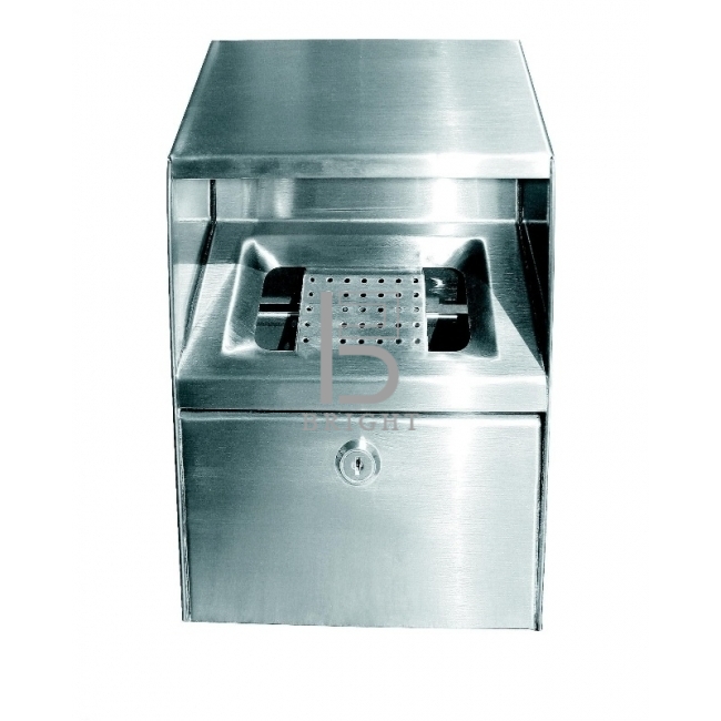 Stainless Steel Wall-Mounted Ashtray Bin