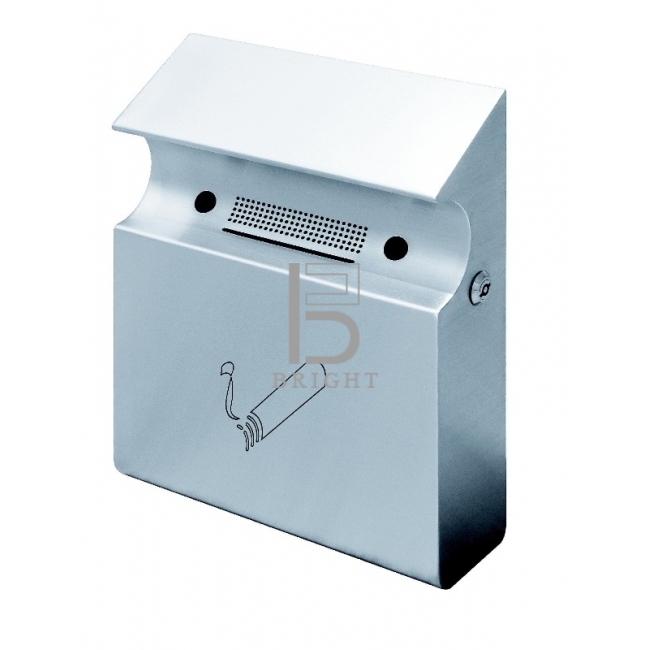 Stainless Steel Wall-Mounted Ashtray Bin