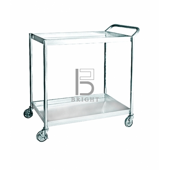 Stainless Steel 2 Tiers Trolley