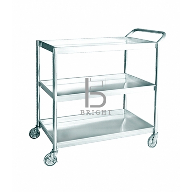 Stainless Steel 3 Tiers Trolley