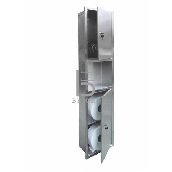 Stainless Steel Hand Dryer With Storage Cabinet (recessed)