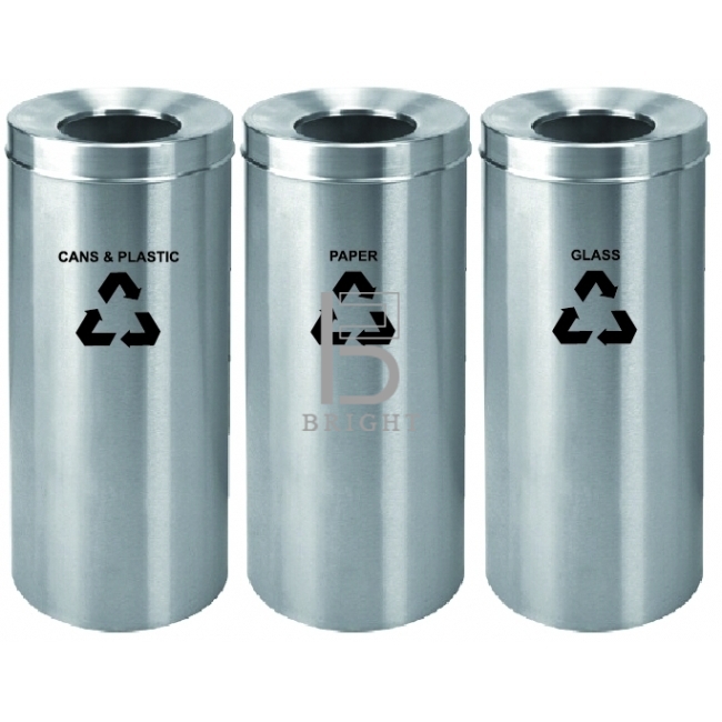 Stainless Steel Open Top Recycle Bin