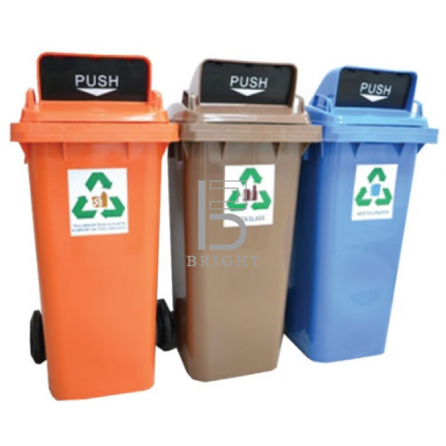 Recycle Bins 120L / 240L With Flip Flop